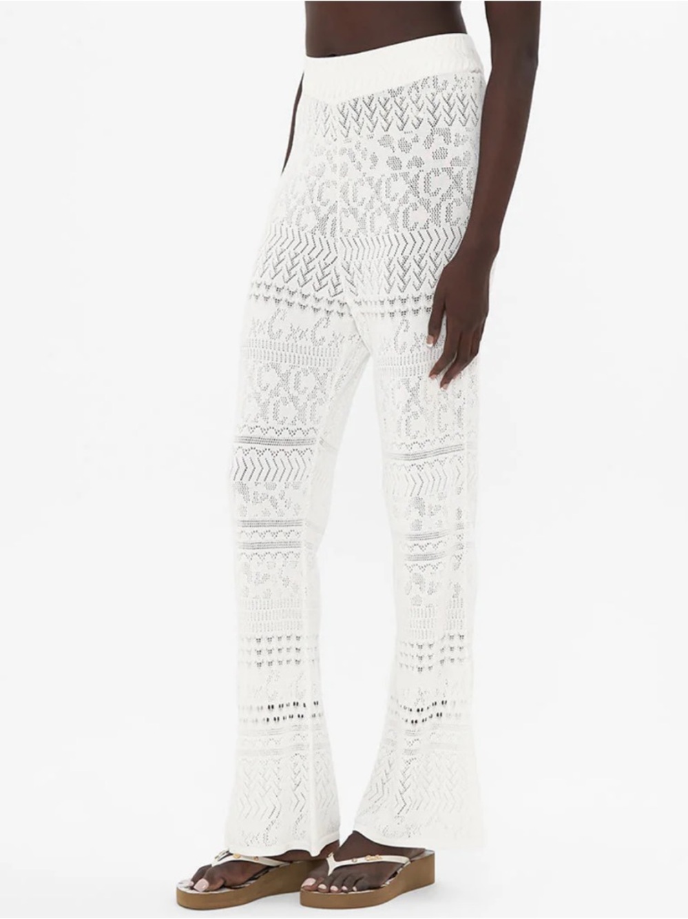 CAMILLA Flared Pointelle Knit Pant
